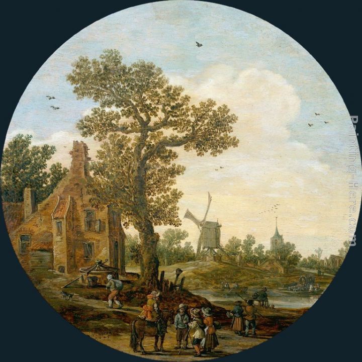 Summer painting - Jan van Goyen Summer art painting